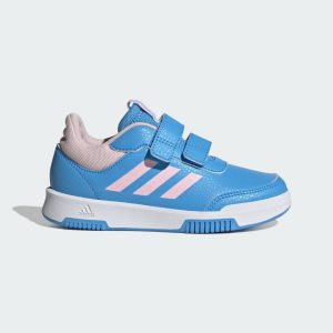 adidas Tensaur Hook and Loop Schuh Blue Burst / Clear Pink / Cloud White (IG8582)