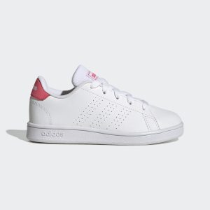 adidas Advantage Lifestyle Court Lace Schuh Cloud White / Real Pink / Core Black (GY6996)