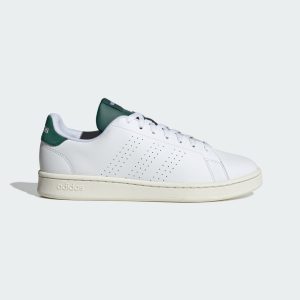 adidas Advantage Shoes Cloud White / Cloud White / Collegiate Green (IF6096)