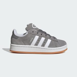 adidas Campus 00s Elastic Lace Shoes Kids Grey Three / Cloud White / Gum (JI4330)