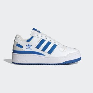 adidas Forum Bold Stripes Shoes Cloud White / Blue Bird / Grey One (ID0564)