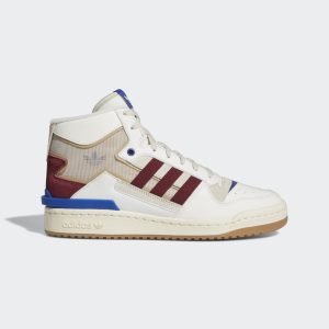 adidas Forum Exhibit Mid Schuh Cloud White / Collegiate Burgundy / Bliss (GX4120)