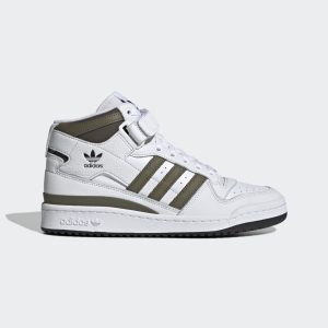 adidas Forum Mid Schuh Cloud White / Olive Strata / Shadow Olive (ID4331)