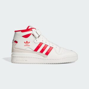 adidas Forum Mid Shoes Cloud White / Better Scarlet / Cloud White (IG6497)