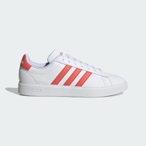 adidas Grand Court Cloudfoam Comfort Schuh Cloud White / Preloved Scarlet / Cloud White (ID2948)