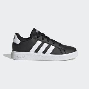 adidas Grand Court Lifestyle Tennis Lace-Up Schuh Core Black / Cloud White / Core Black (GW6503)