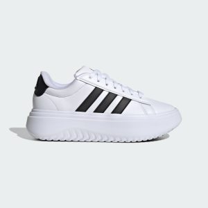 adidas Grand Court Platform Schuh Cloud White / Core Black / Core Black (IE1092)