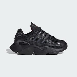 adidas OZMILLEN Elastic Lace Shoes Kids Core Black / Grey Four / Better Scarlet (IE8414)