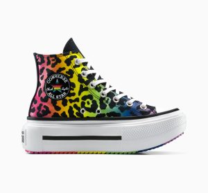 Converse Chuck Taylor All Star Lift Double Stack Platform Pride Chaos Fuchsia/Orange Rind (A15782C)