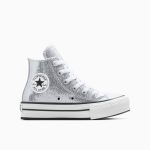 Converse Chuck Taylor All Star Lift Platform Disco Glitter Silver/White/Barely Grey (A17658C)