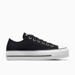 Converse Chuck Taylor All Star Platform Canvas Low Top Black Black (560250C)