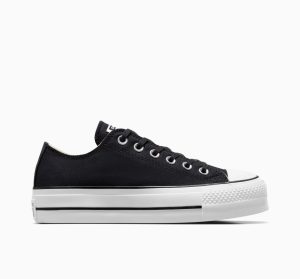 Converse Chuck Taylor All Star Platform Canvas Low Top Black Black (560250C)