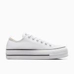 Converse Chuck Taylor All Star Platform Canvas Low Top White, Black White/ Black (560251C)