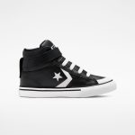 Converse Pro Blaze Strap Leather Black Black/ White (A01074C)