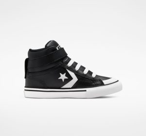 Converse Pro Blaze Strap Leather Black Black/ White (A01074C)