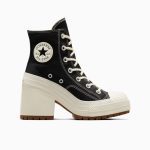 Converse Chuck 70 De Luxe Heel Black Black/ White (A05347C)