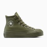 Converse Chuck Taylor All Star Lift Platform Leather Utility/Utility/Silver (A12968C)