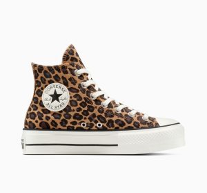 Converse Chuck Taylor All Star Lift Platform Leopard Suede Incensed/Black/Egret (A17979C)