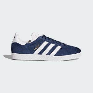 adidas Gazelle Schuh Collegiate Navy / White / Gold Metallic (BB5478)