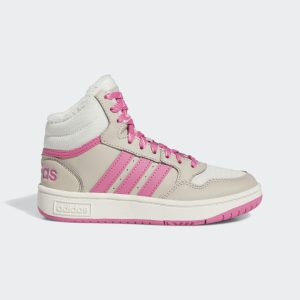 adidas Hoops Mid 3.0 Kids Schuh Wonder Beige / Pink Fusion / Off White (IF7739)