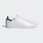 adidas Originals White and Green Stan Smith Sneakers (FX5502)