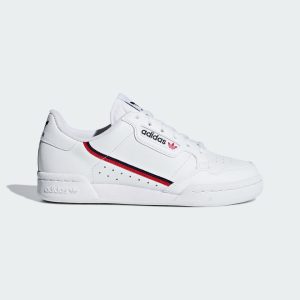 adidas Continental 80 J Footwear White / Scarlet / Collegiate Navy (F99787)