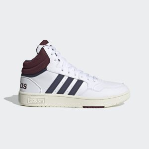 adidas Hoops 3.0 Mid Lifestyle Basketball Classic Vintage Schuh Cloud White / Shadow Navy / Shadow Red (HP7895)