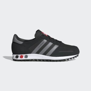adidas LA Trainer Shoes Core Black / Grey Three / Better Scarlet (IG1750)