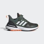adidas Rapidasport Bounce Elastic Lace Top Strap Schuh Core Black / Cloud White / Screaming Orange (FZ6348)