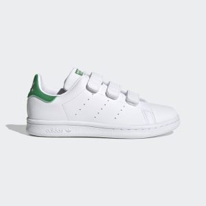 adidas Stan Smith Schuh Cloud White / Cloud White / Green (FX7534)