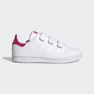 adidas Stan Smith Schuh Cloud White / Cloud White / Bold Pink (FX7540)