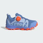 adidas Terrex Agravic BOA RAIN.RDY Trailrunning-Schuh Blue Dawn / Cloud White / Impact Orange (HQ3498)