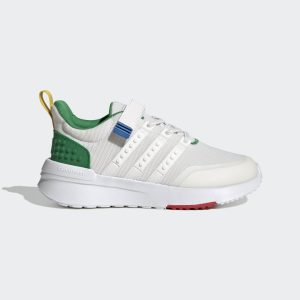 adidas x LEGO® Racer TR21 Elastic Lace and Top Strap Schuh Core White / Core White / Green (HQ1315)