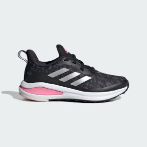 adidas FortaRun Sport Lace Laufschuh Core Black / Silver Metallic / Bliss Pink (HR0224)