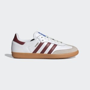 adidas Samba OG Schuh Cloud White / Collegiate Burgundy / Gum (IF3813)