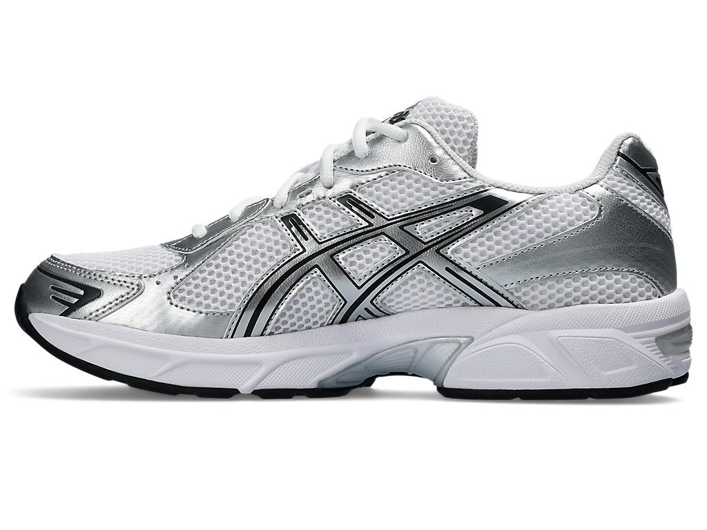 Asics Gel-1130 in Weiß mit silbernen Akzenten