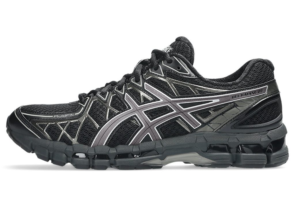 Asics Gel-Kayano 20 in Schwarz mit grauen Akzenten