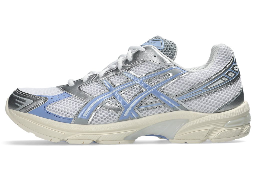 Asics Gel-1130 in Weiß mit saphirblauen Akzenten