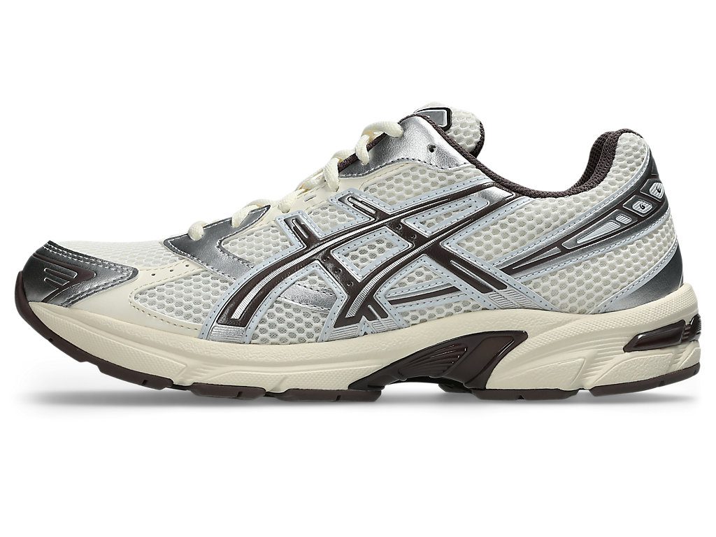 Asics Gel-1130 in Creme mit kakaobraunen Akzenten