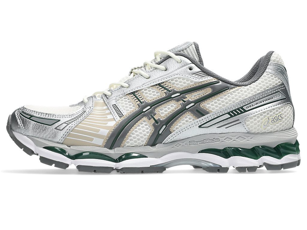 Asics Gel-Kayano 12.1 in Cremeweiß mit dunklen Akzenten