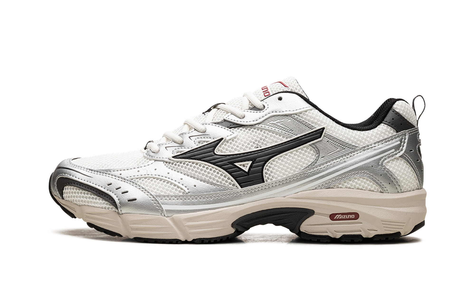 Mizuno MXR OG in Weiß mit silbernen Akzenten