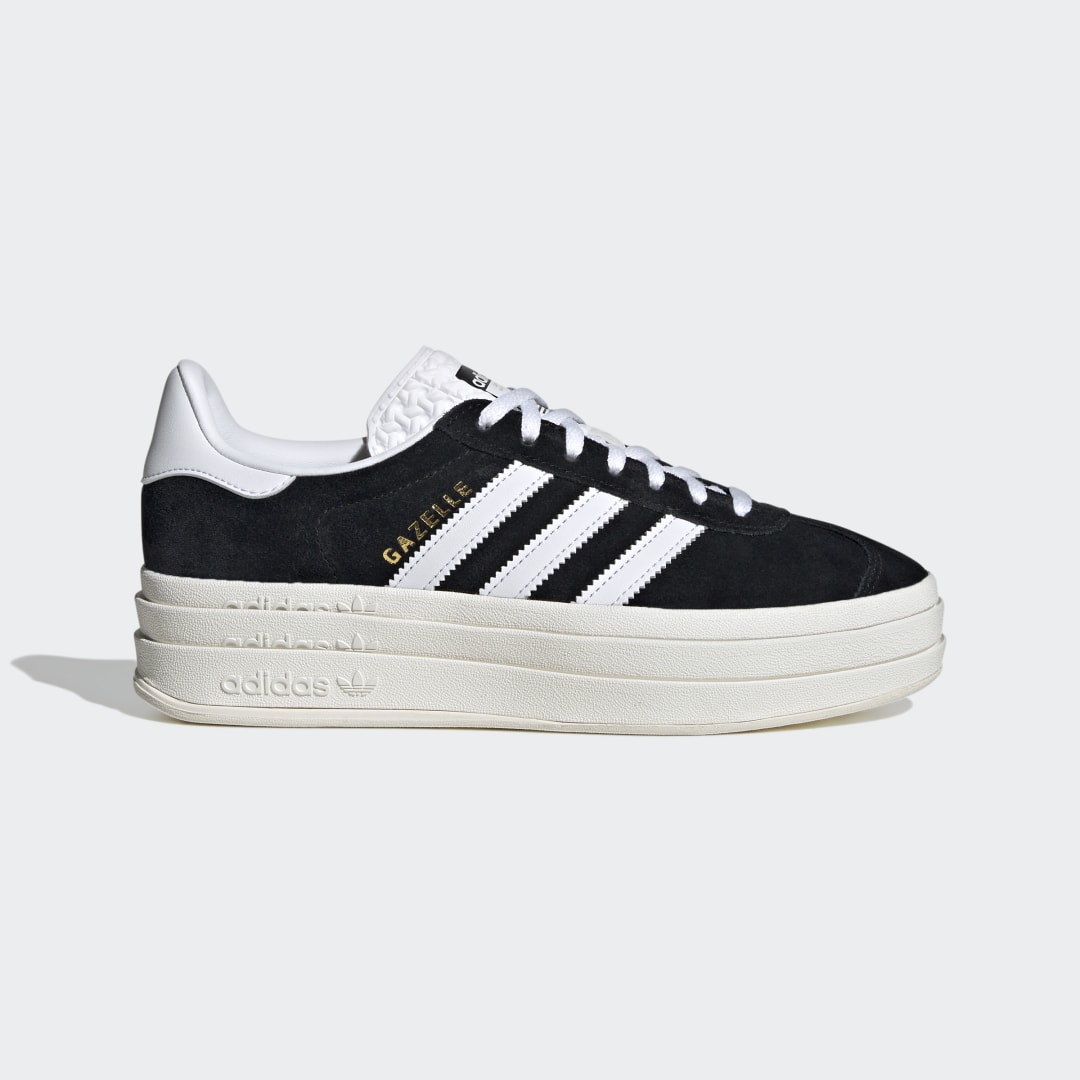 adidas Gazelle Bold in Schwarz auf Plateausohle