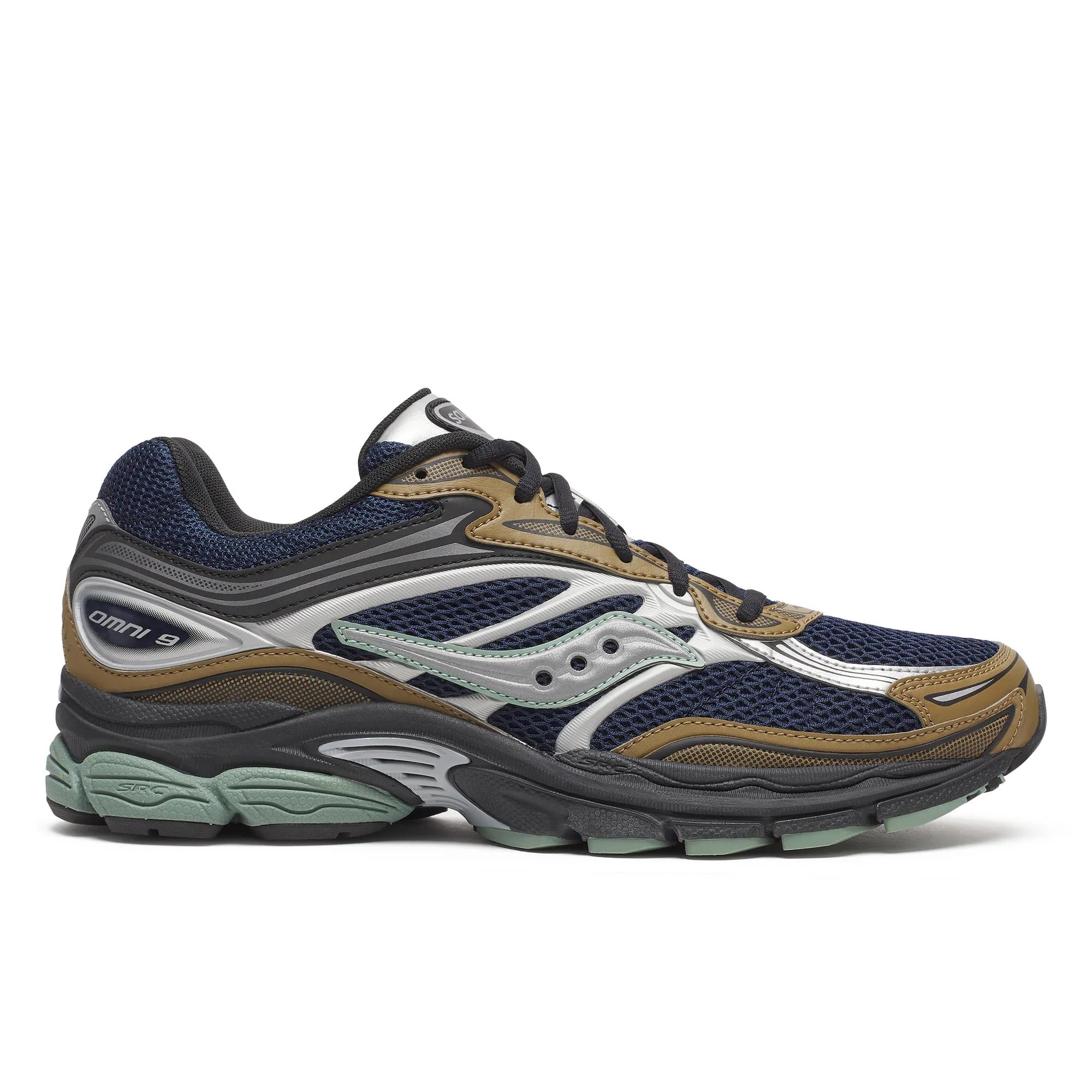 Saucony ProGrid Omni 9 in Braun und Navy