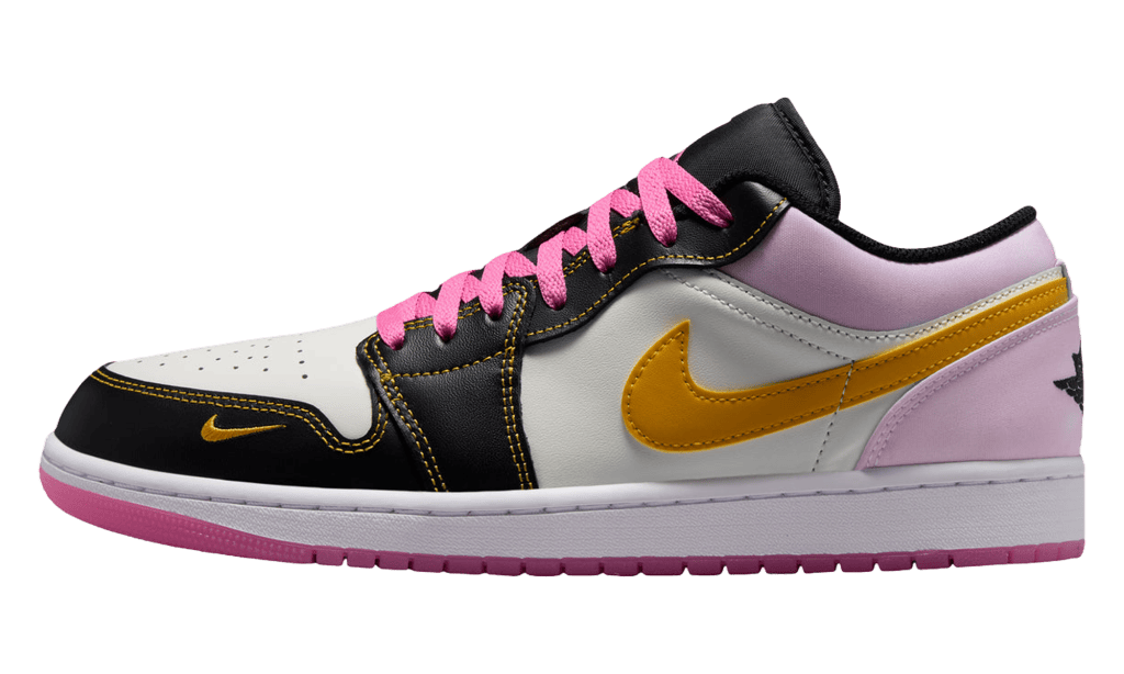 Jordan 1 Low SE “Black Gold Pinksicle”: verspielte Farbmischung