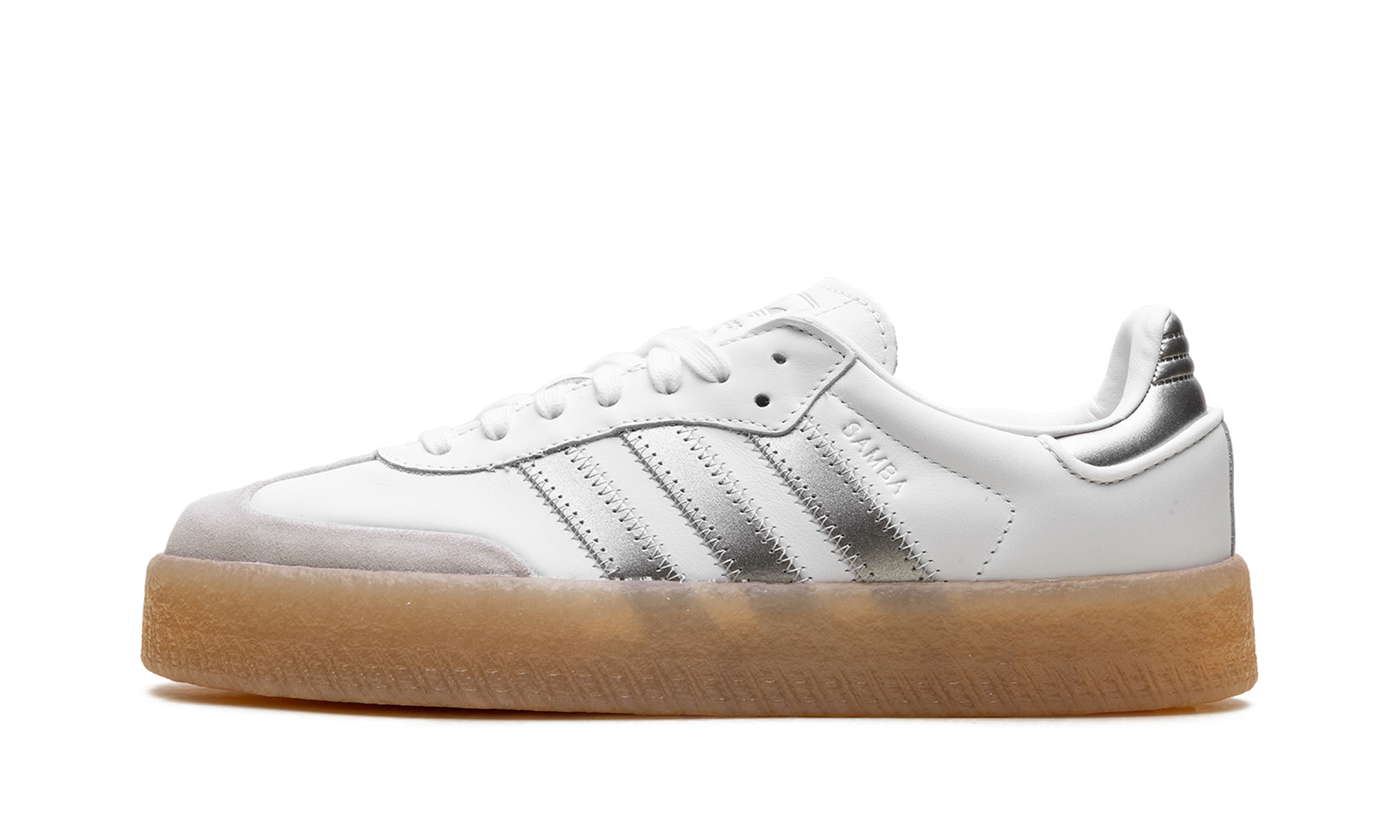 Adidas Sambae Cloud White / Silver Metallic / Gum (JS3943)