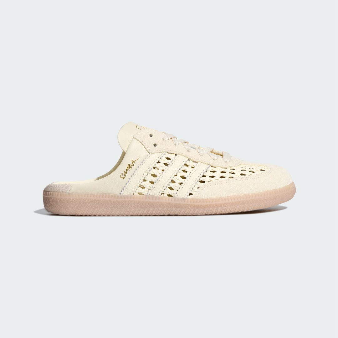 Adidas SAMBA OG MULE SHOES Cream White / Cream White / Gold Metallic (KH7719)