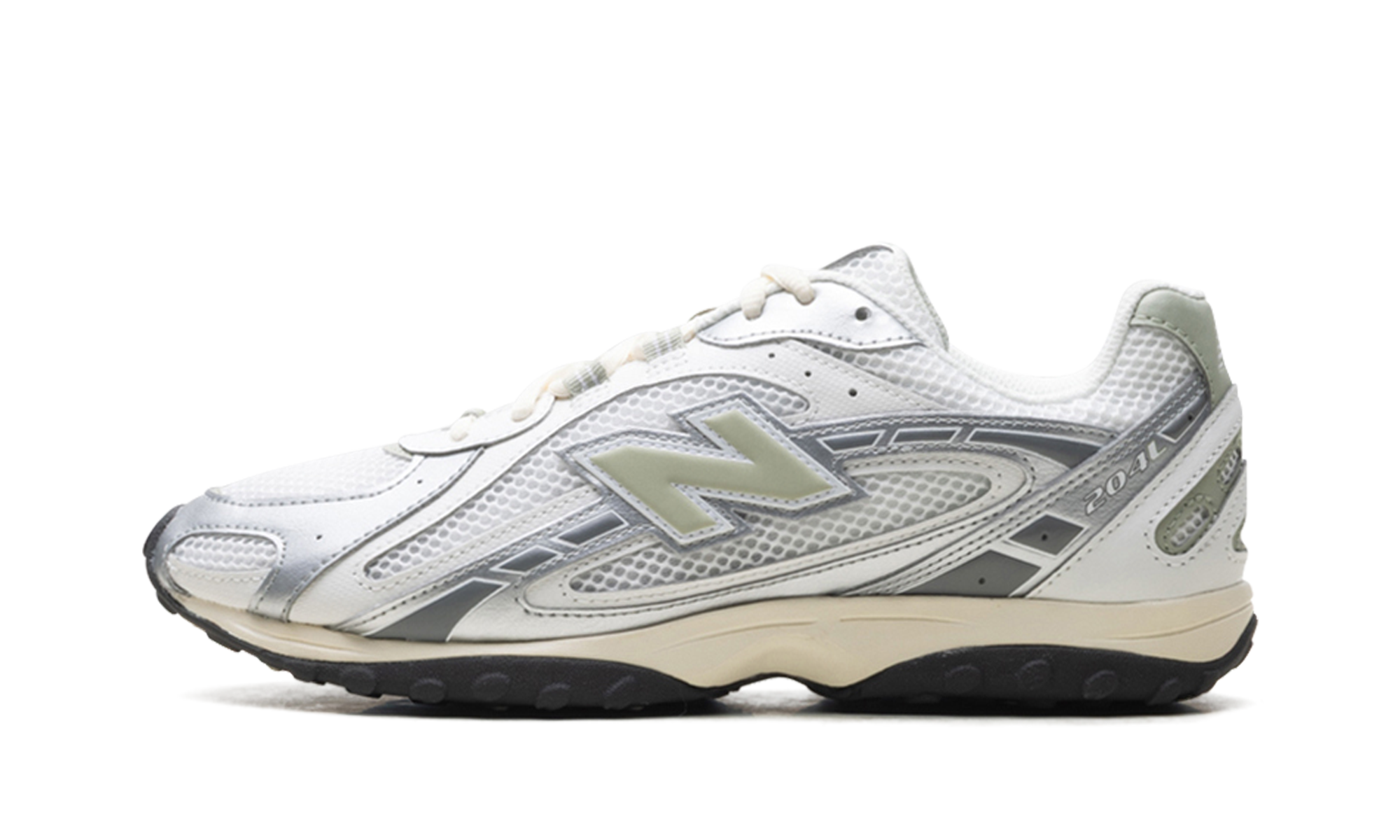 New Balance 204L "Silver Metallic / Sage Green" (U204LSWB)