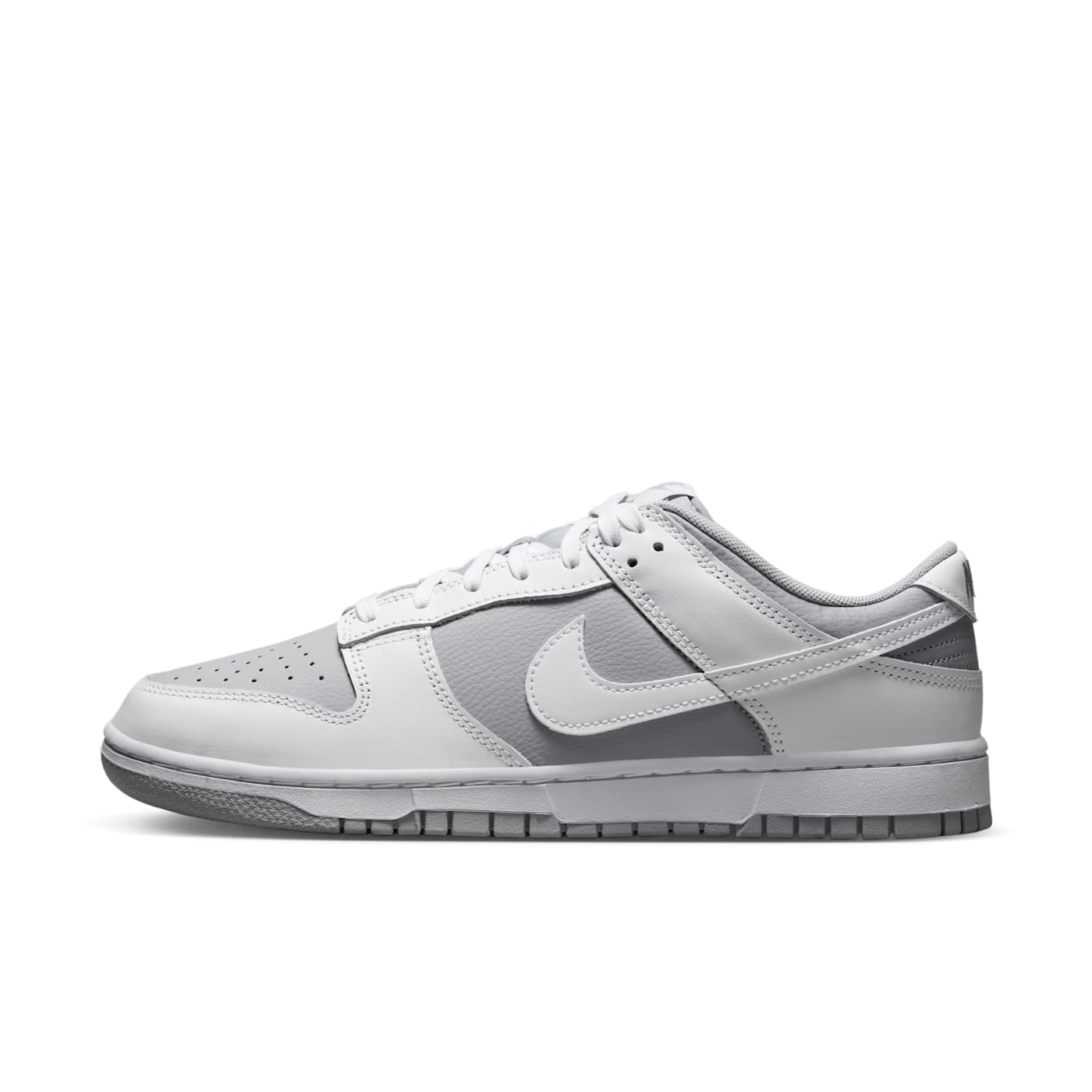 Nike Dunk Low White Grey DJ6188-003 zijaanzicht