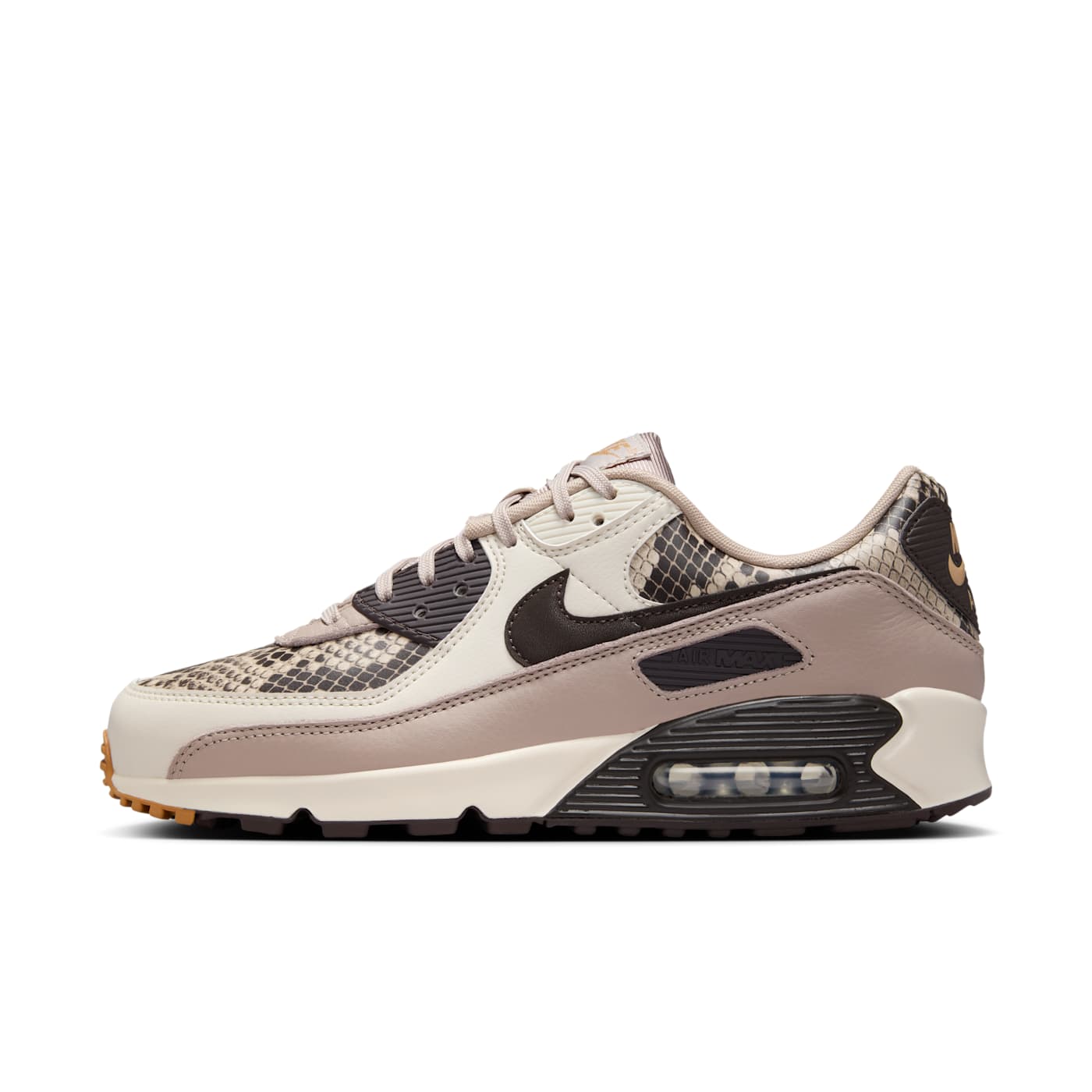 Nike Air Max 90 Tan Snakeskin HF1212-200 Seitenansicht