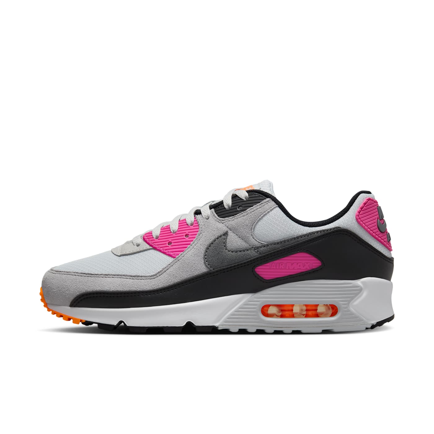 Nike Air Max 90 Dunkin Donuts FN6958-003 in Pure Platinum, Alchemy Pink und Total Orange